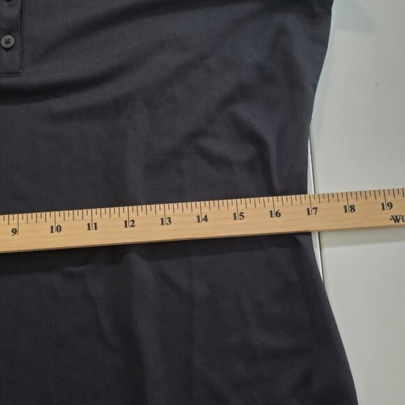 Nike Golf Polo Tour Performance Golf Polo Women L Black Dri Fit SS Stretch Sport - Picture 7 of 15